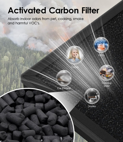 VALZONE 4-pack HAP603 filters ready to refresh your purifier's efficiency.