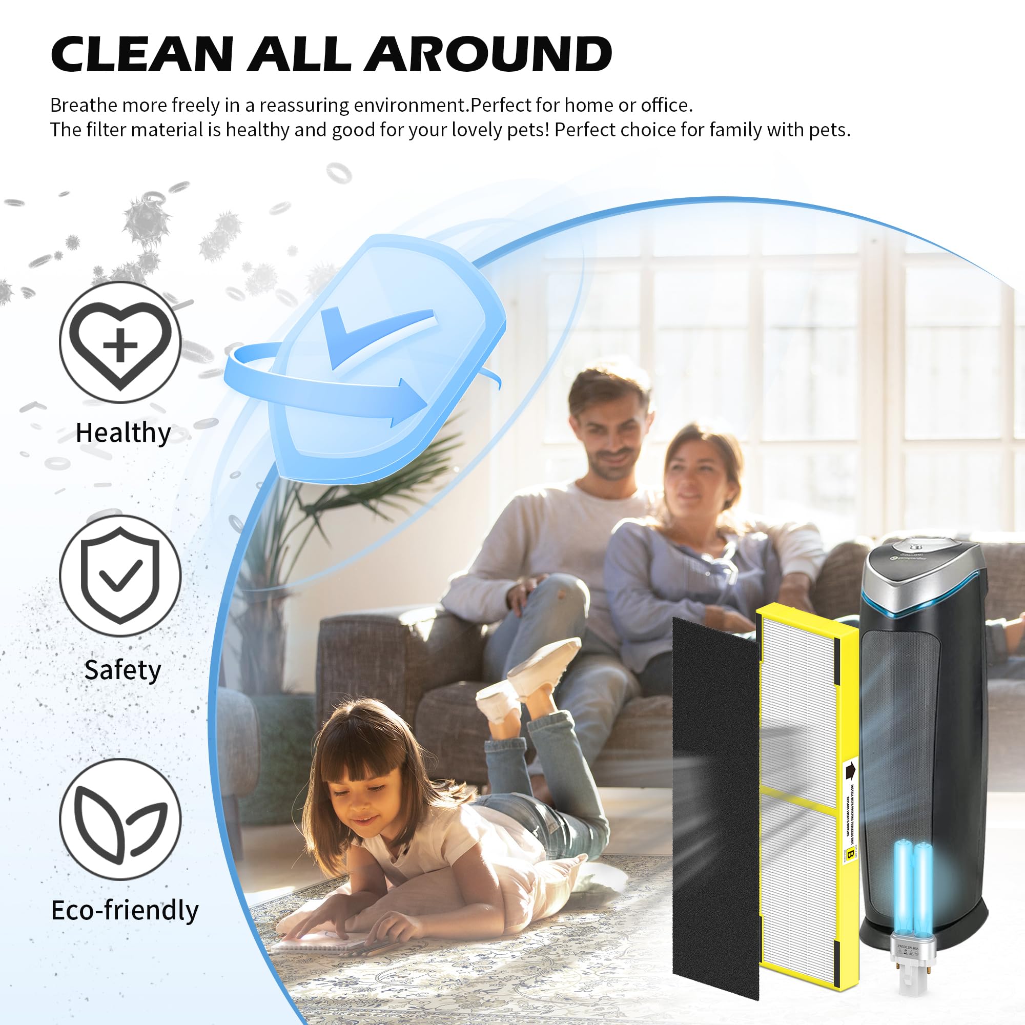 VALZONE pack includes three HEPA B filters, nine carbon filters, and one UV bulb