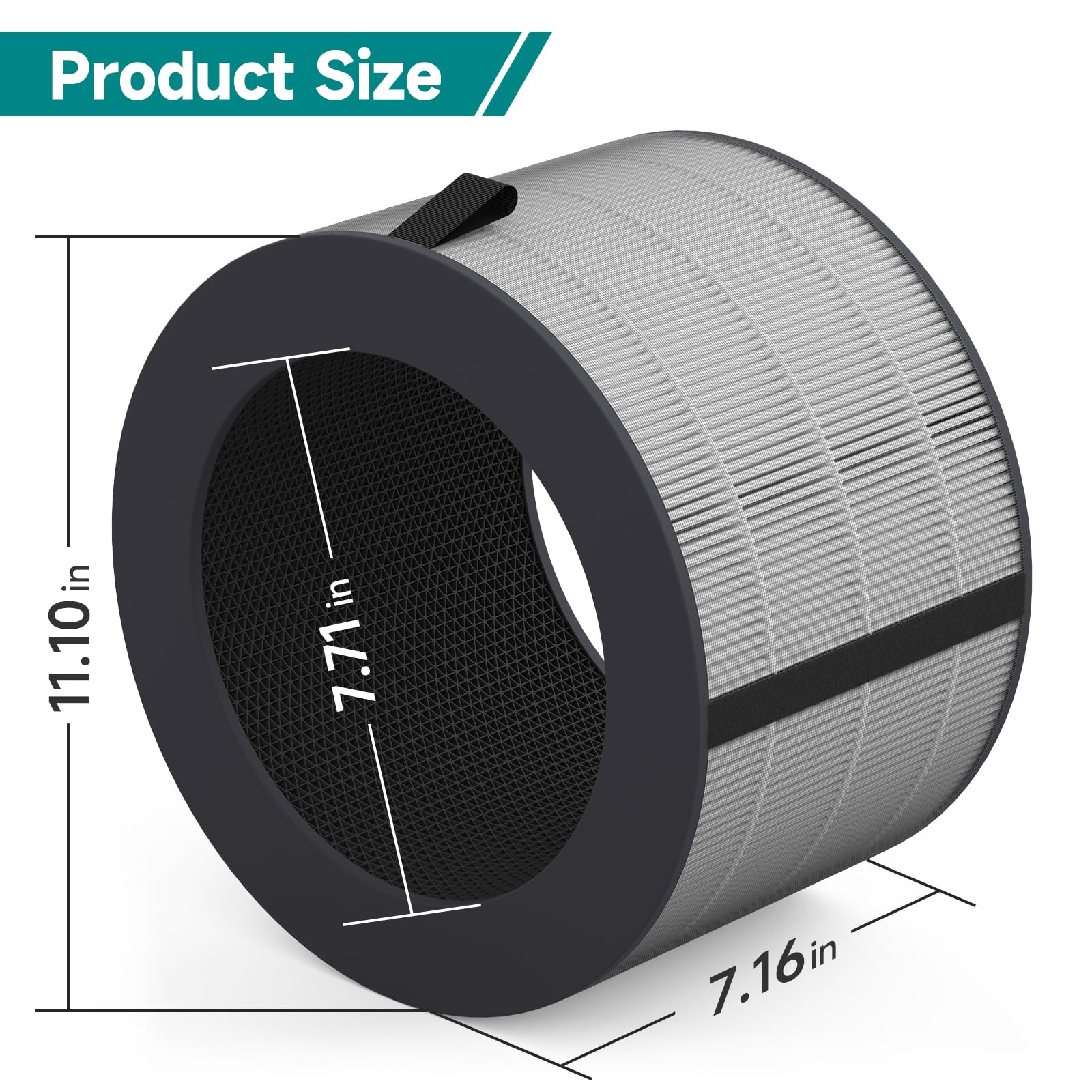 VALZONE Puricare 360 filter – pre-filter detail supports longer purifier life