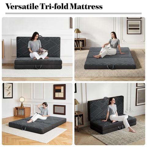 Vamcheer tri-folding mattress breathable cover promotes airflow.