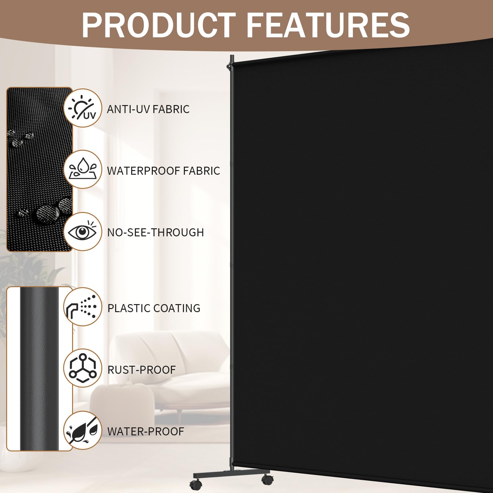 VAMFUTRE divider featuring independent brakes to secure layouts.