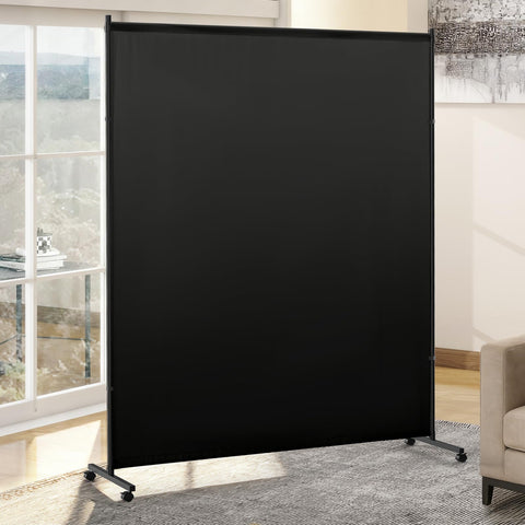 VAMFUTRE single-panel divider with caster wheels enables easy room rearrangement for flexible spaces.