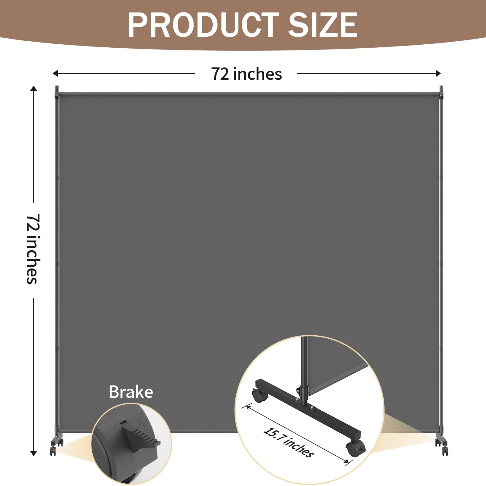 VAMFUTRE sturdy metal frame offers durable daily-use performance.