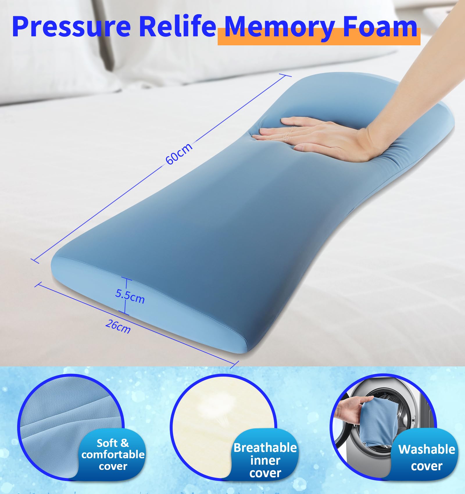 vamorry bed rest pillow suitable for sofa and car trips to relax.
