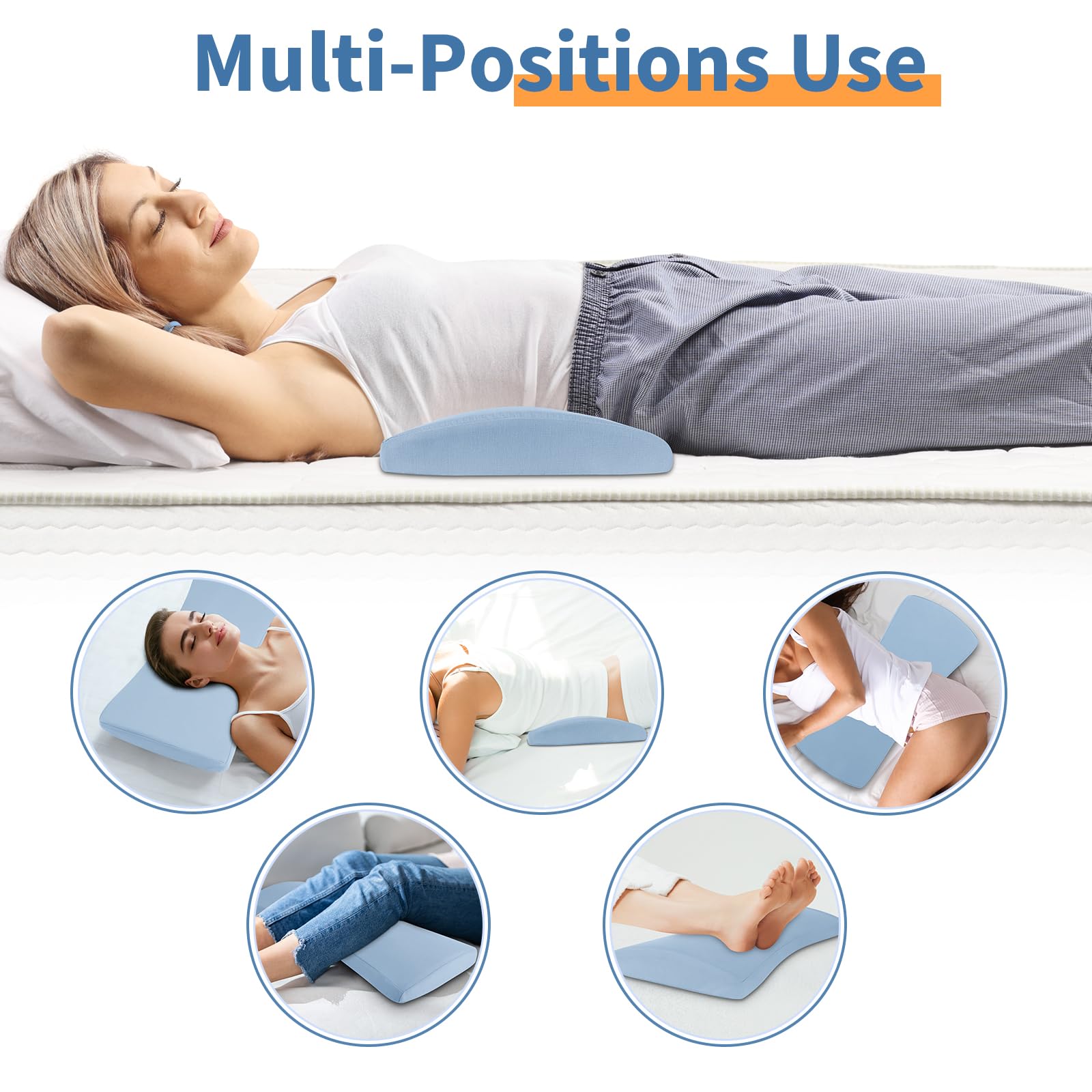 vamorry bed rest pillow ideal for leg elevation and hip pain relief