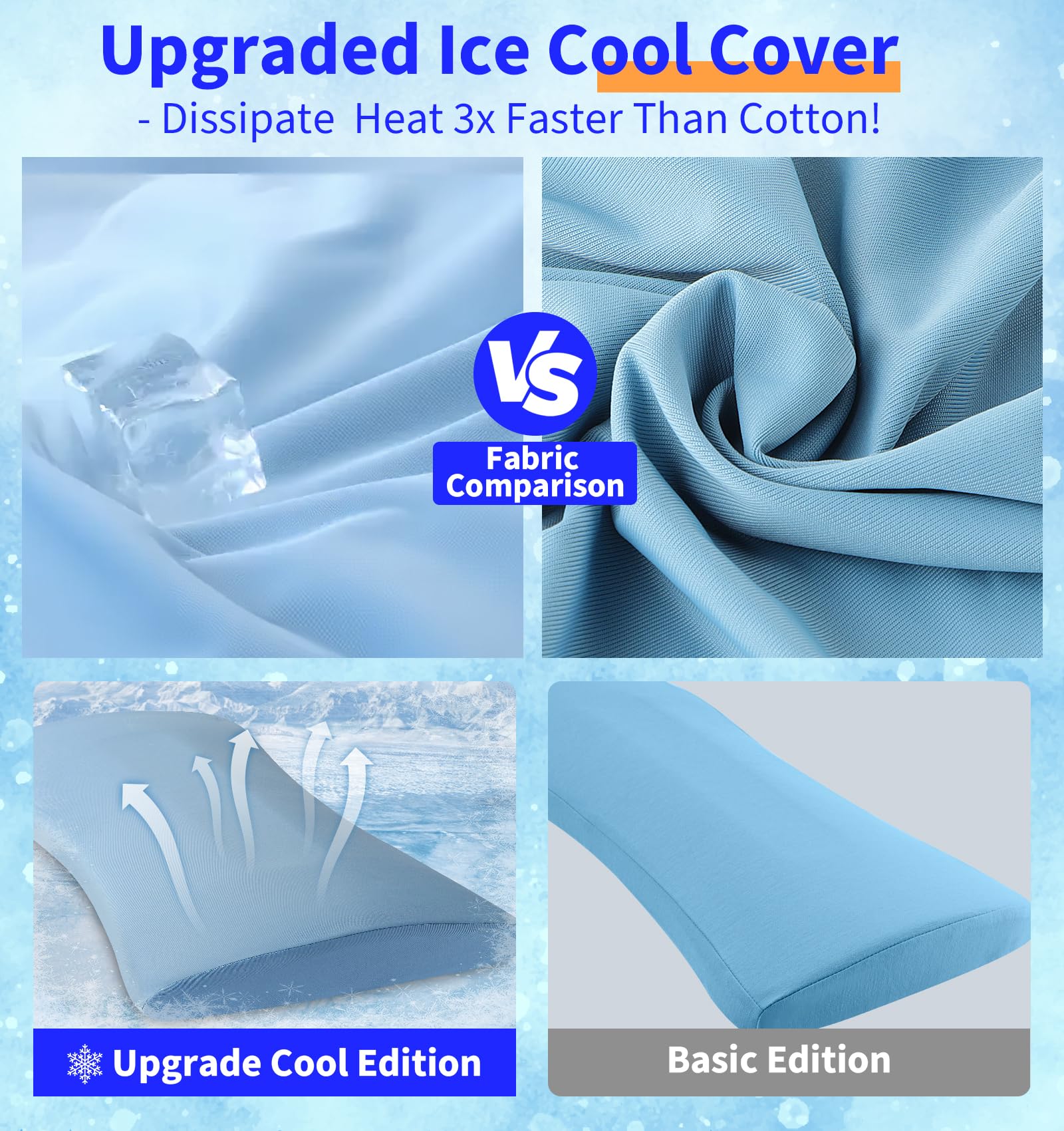 vamorry lumbar support pillow memory foam core provides steady back support.