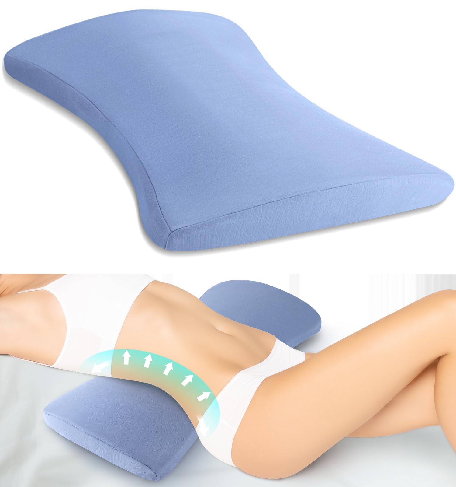 vamorry multi-functional pain relief pillow adapts for back and leg comfort