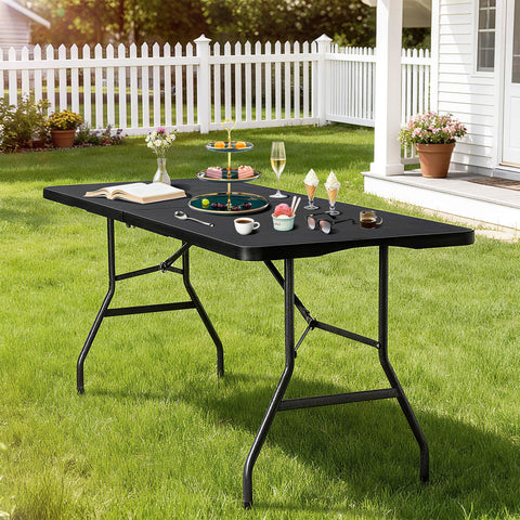 Vampire Killer table with steel legs for stable support.