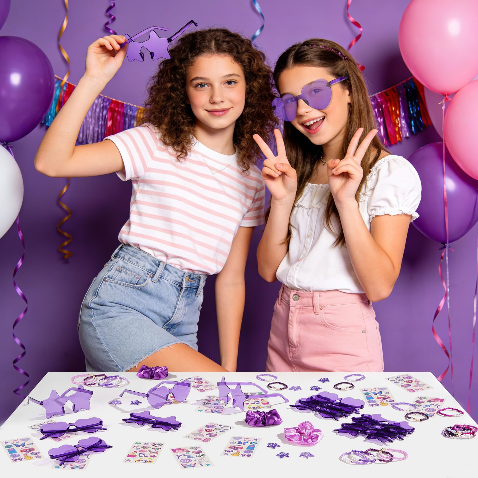 Vanblue scrunchies add color and secure styles during events.