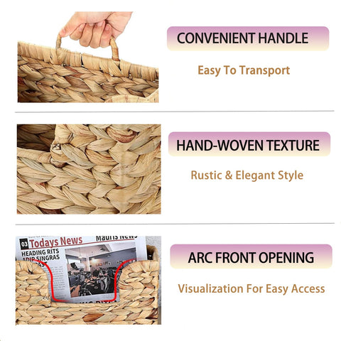 VANEME portable handle for moving the basket between rooms.