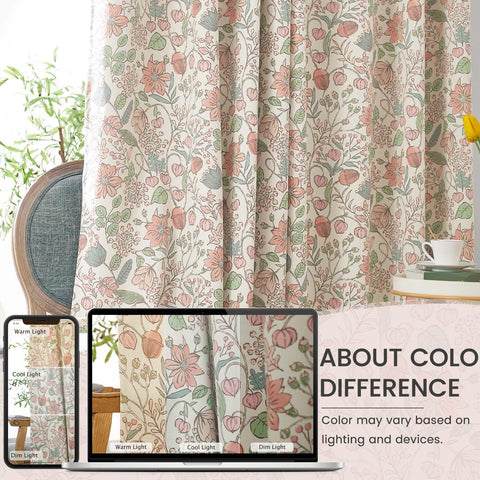 Vangao ready made curtains for nursery are easy to care for.