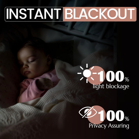 Vangao two-panel blackout curtains provide privacy and a cozy, kid-friendly atmosphere.