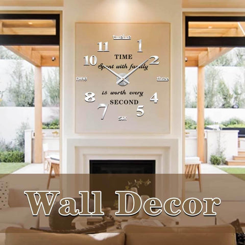 VANGOLD wall clock with 3D numbers enhances legibility and visual impact