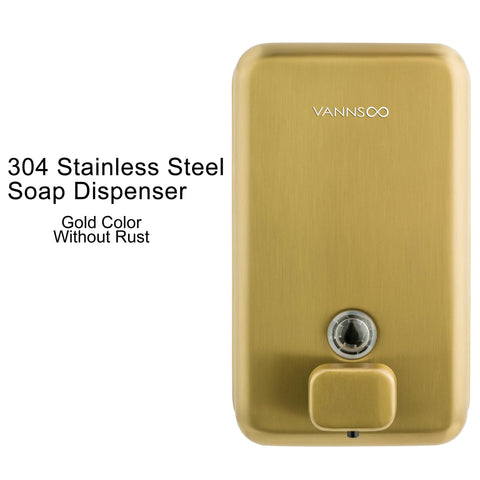 VANNSOO 1200ml dispenser with transparent window for easy level checks.