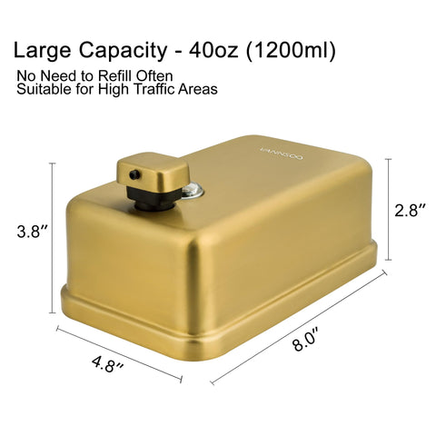 304 stainless steel with gold coating resists rust.