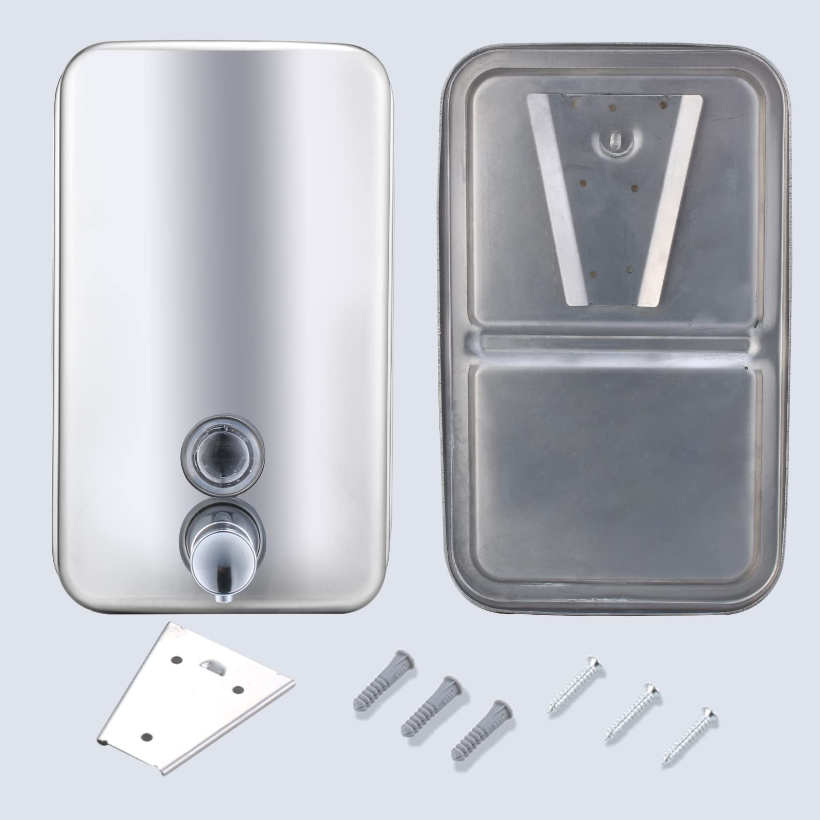 VANNSOO mounting plate with screws simplifies wall installation