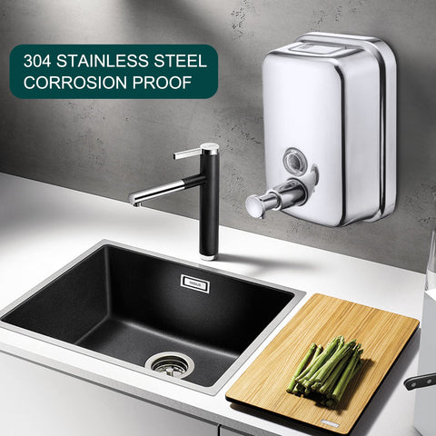 VANNSOO viewing window shows soap level for easy refills.
