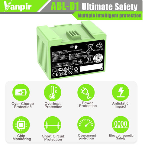 VANPIR ABL-D1 supports up to 1000 recharge cycles for longevity.
