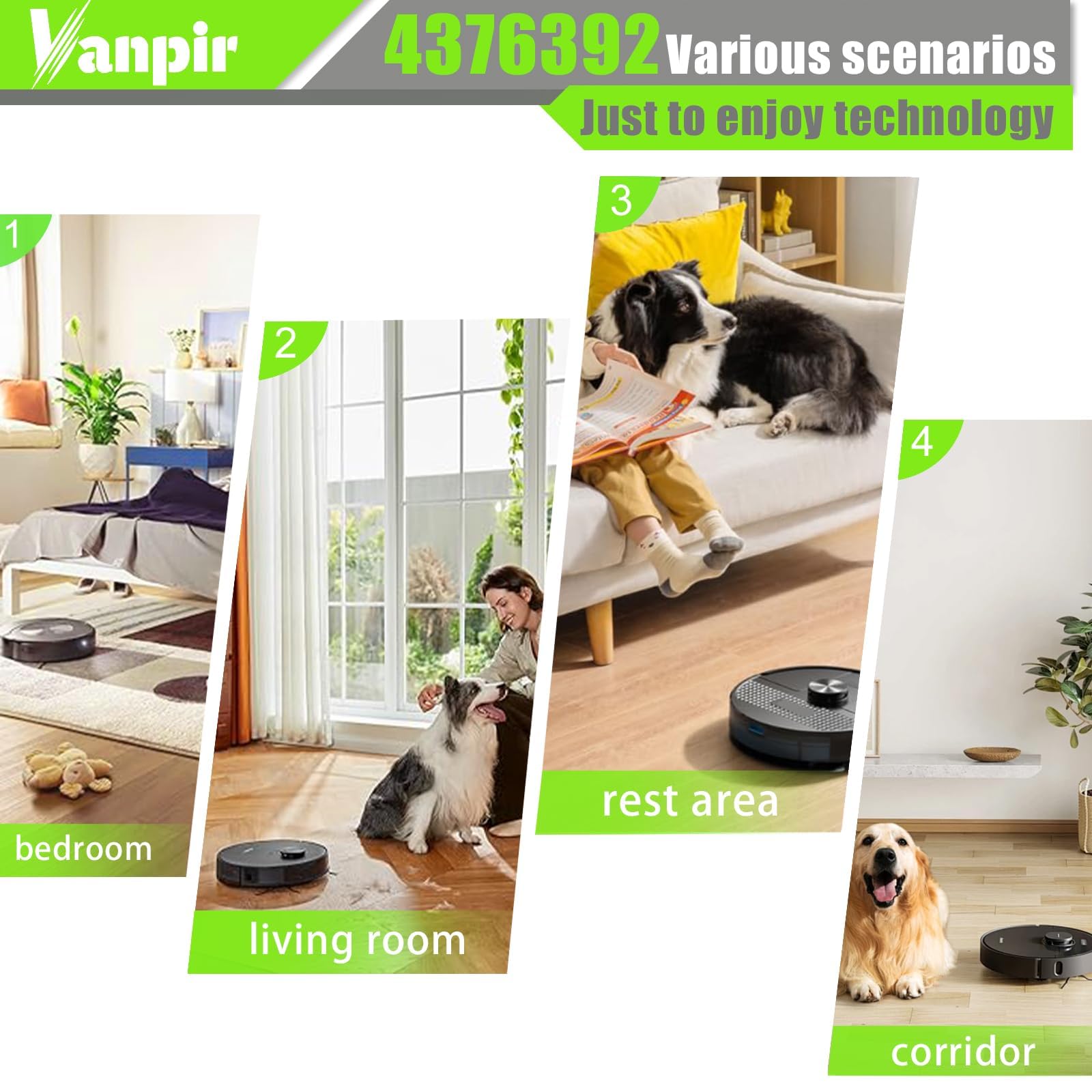 Vanpir battery safety label shows CE/FCC/RoHS compliance.