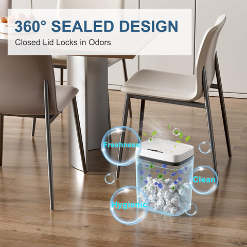 Vanpopubs AA-powered sensor trash can offers flexible placement away from outlets.