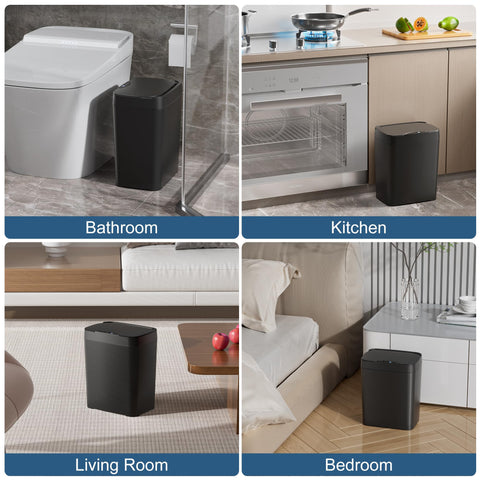 Vanpopubs durable plastic trash bin for daily use