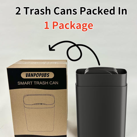 Vanpopubs space-saving trash bin ideal for bedrooms and offices