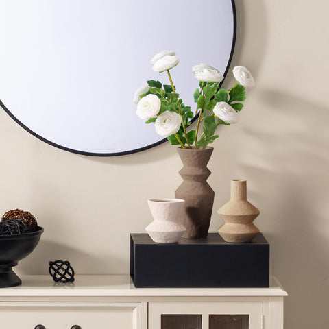 Vanselia ceramic vase set small, perfect for desk or windowsill accents