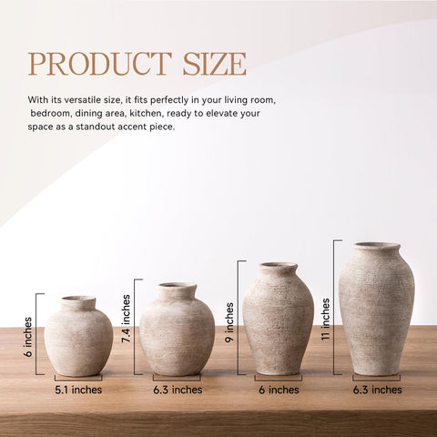 Vanselia handcrafted textured vase closeup for rustic interior appeal.