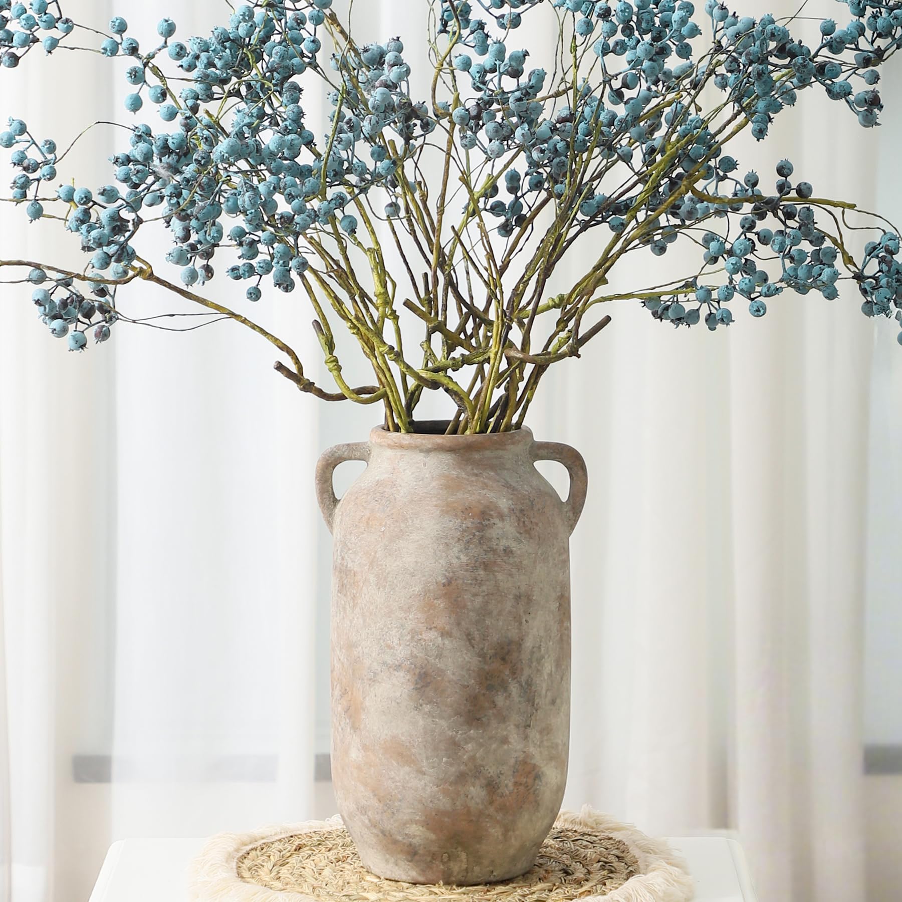 Vanselia large flower vase 12in ceramic for timeless centerpieces and versatile florals.