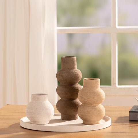 Vanselia office decor vase trio brightens desks and shelves