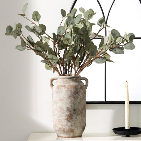 Vanselia waterproof interior vase ideal for fresh or dried arrangements.