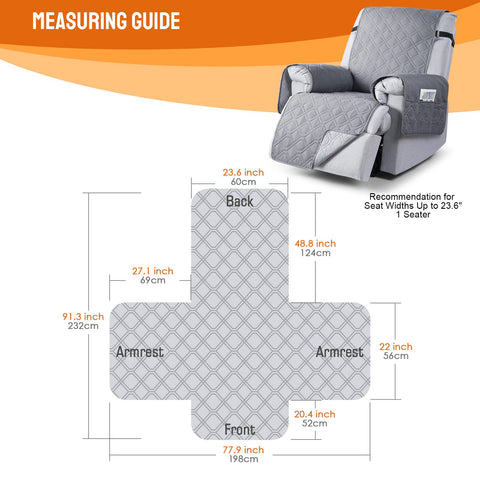 VANSOFY anti-slip back design keeps the cover secure on furniture.