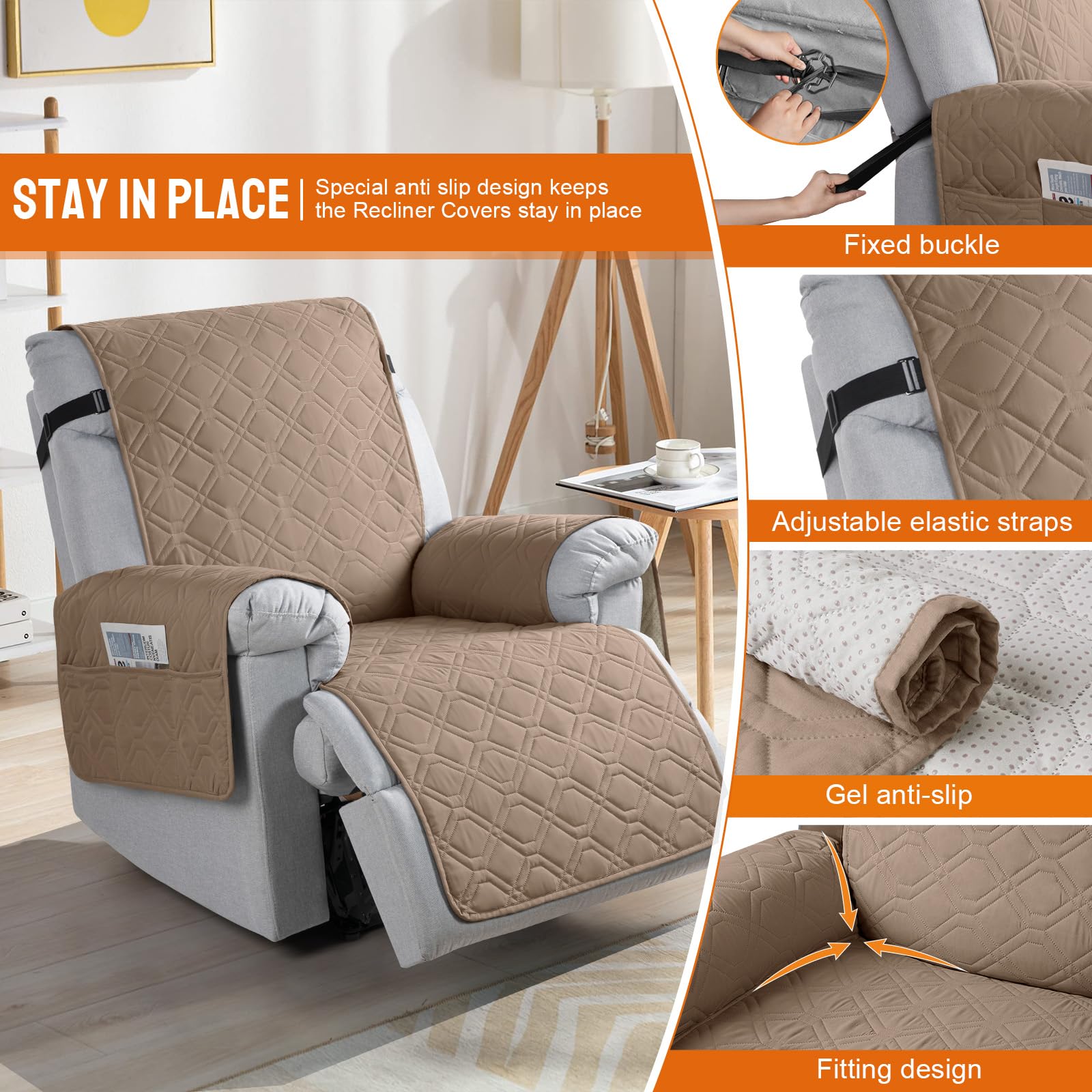 VANSOFY anti-slip back design keeps the cover in place.