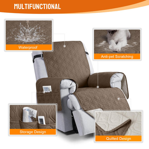 VANSOFY 100% waterproof recliner cover remains washable and fresh after washing