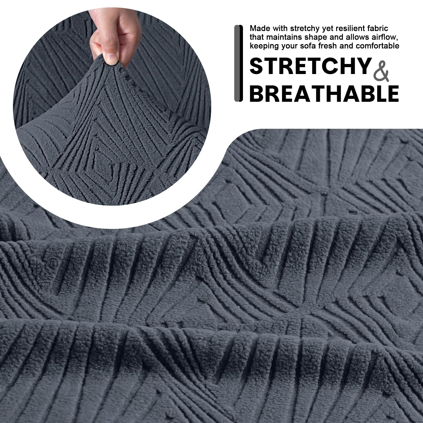 Thick elastic bottom edge provides durable, snug fit.