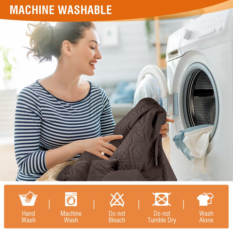 VANSOFY easy-care fabric is machine washable for quick cleanup.