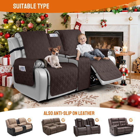 VANSOFY split-design cover with pockets offers convenient storage for remotes and toys.