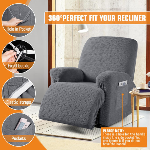 VANSOFY machine washable recliner cover cleans easily for busy homes.
