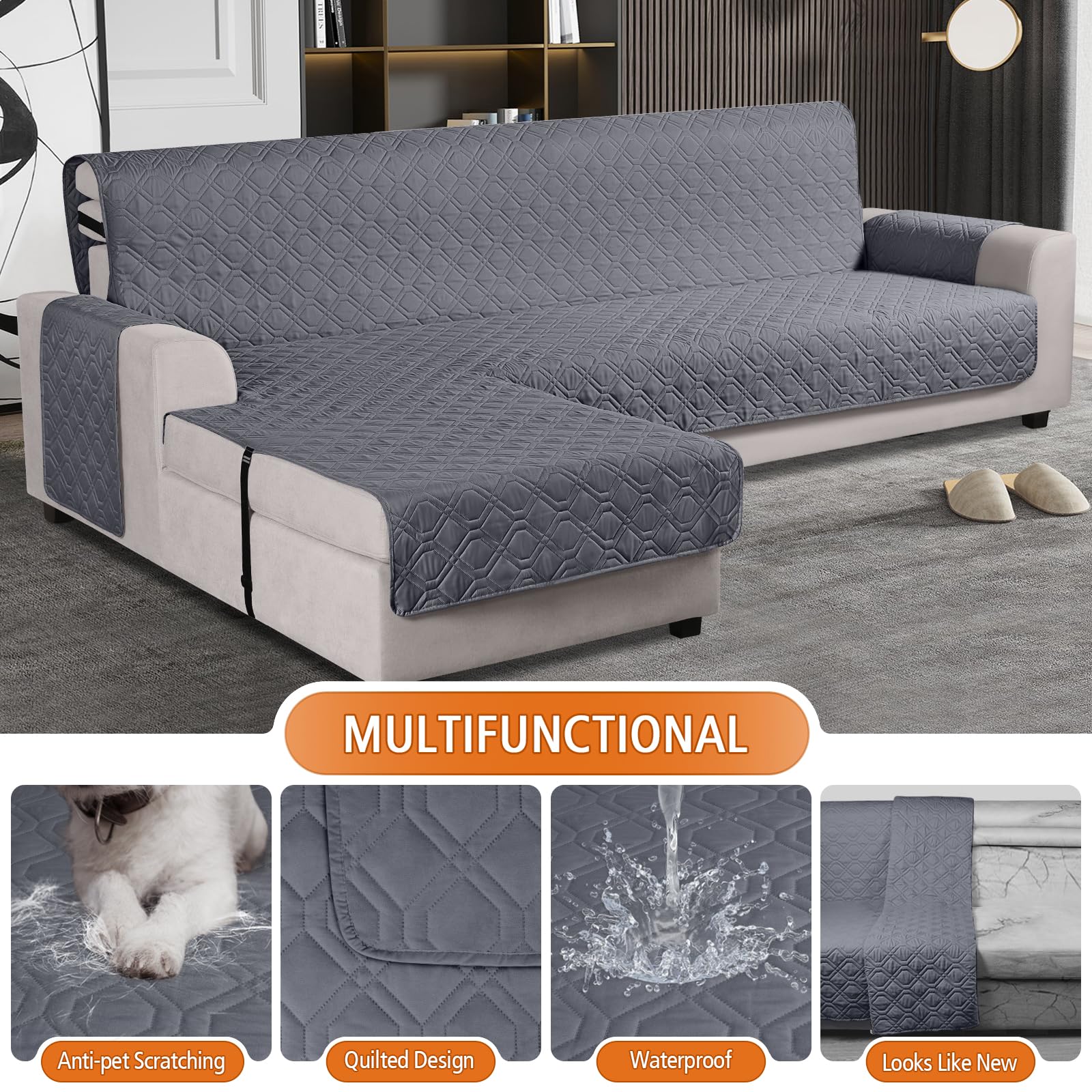 VANSOFY one-piece sectional cover simplifies installation and reduces slipping