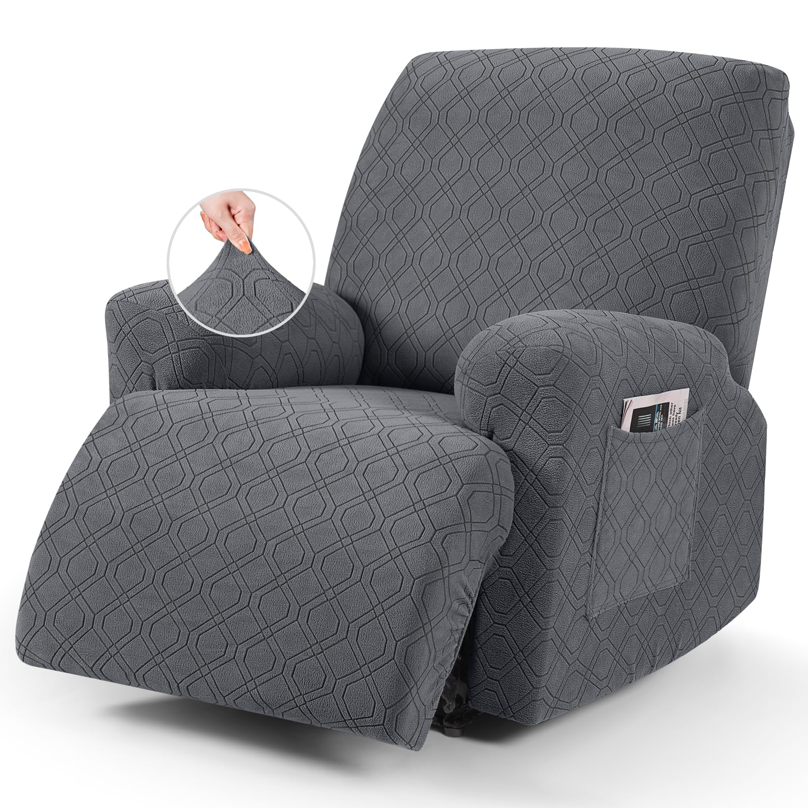 VANSOFY recliner back cover showing tailored fit and fabric protection.