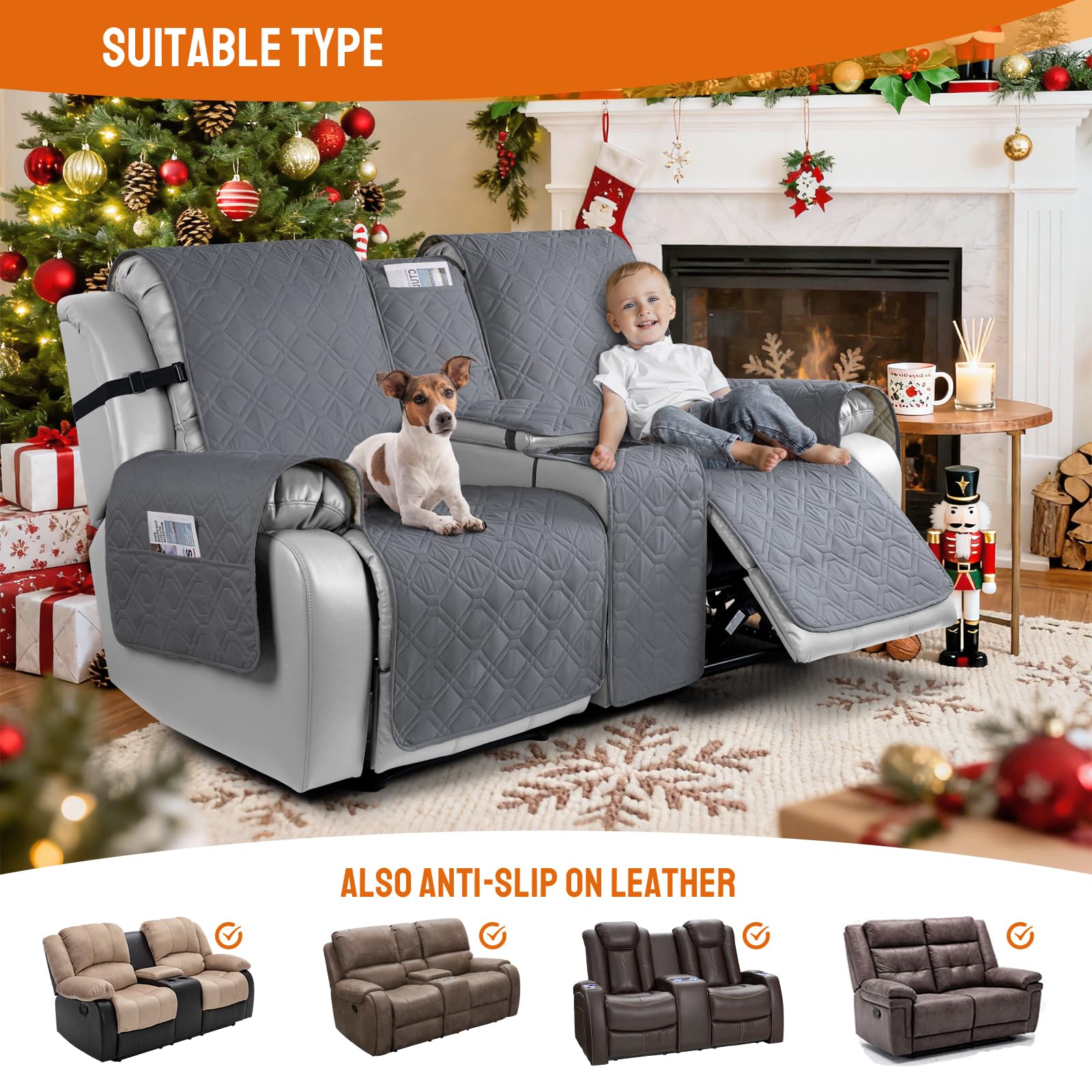 VANSOFY sofa protector guards against dog spills and pet messes.