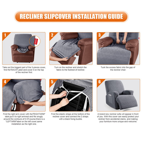VANSOFY recliner chair protector guards against spills while staying stylish.