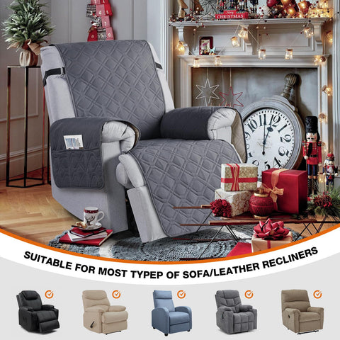 VANSOFY recliner cover anti-slip back design keeps it in place