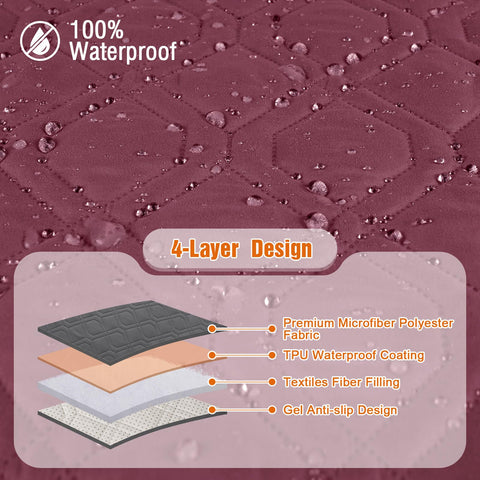 VANSOFY recliner cover is machine washable for quick maintenance.