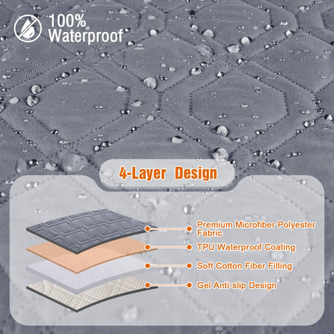 VANSOFY recliner cover fit-guide helps ensure a snug chair fit.