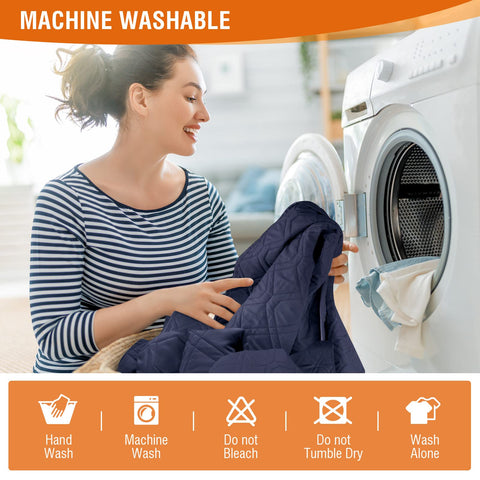 VANSOFY recliner cover is machine washable for easy cleanup