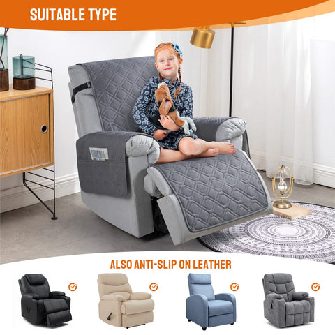 VANSOFY recliner cover machine-washable fabric for simple cleaning.