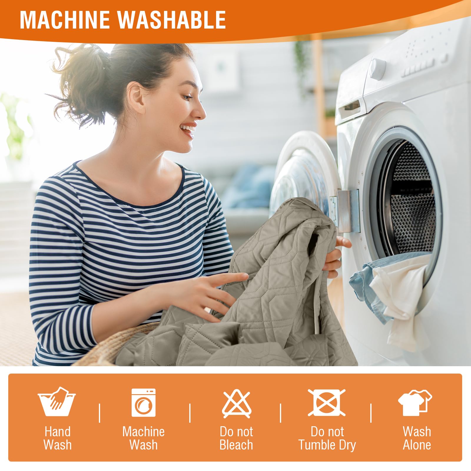 VANSOFY recliner cover measurement guide helps select the right size.