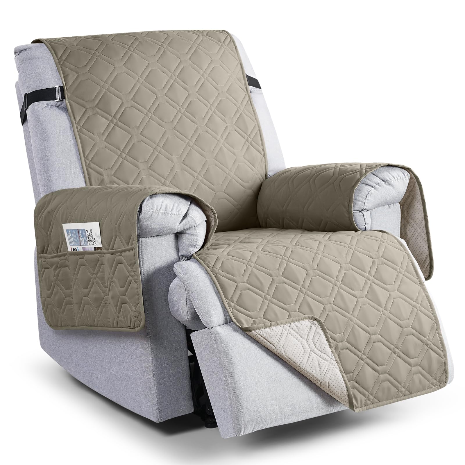 VANSOFY recliner cover with waterproof layer protecting furniture during daily use.