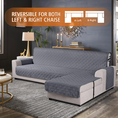 VANSOFY reversible chaise lounge cover fits left or right configurations